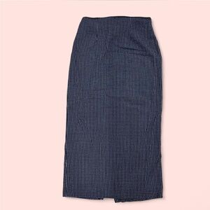 Classic Navy Checkered Skirt